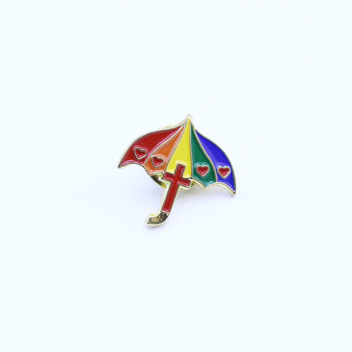 이지엔느엘림 레인보우 우산 뱃지