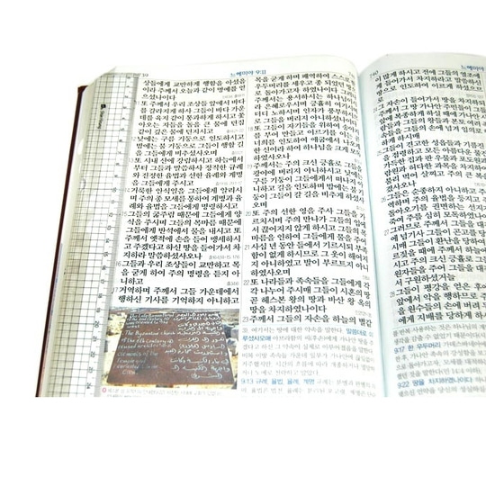 [성서원]명품빅컬러훼밀리성경 강대용 단본 개역개정 색인 무지퍼 가죽자석형 자주