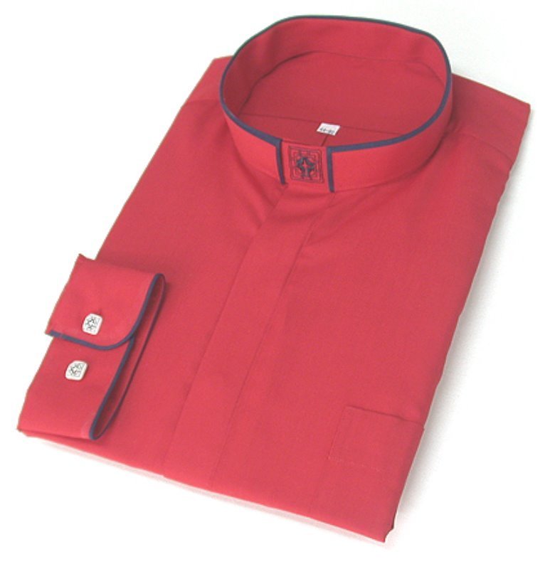 베드로카라목회자셔츠 목회자와이셔츠(긴팔) 절기색상5종 흰색 검정 보라 녹두 빨강
