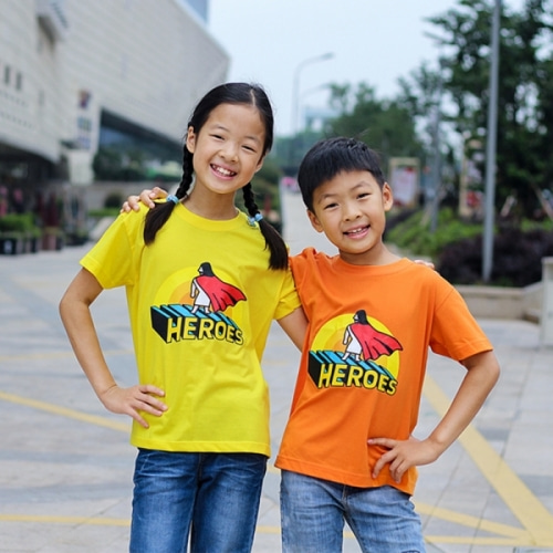 수련회티셔츠 - HEROES 아동용 (흰색/유색) 교회티셔츠
